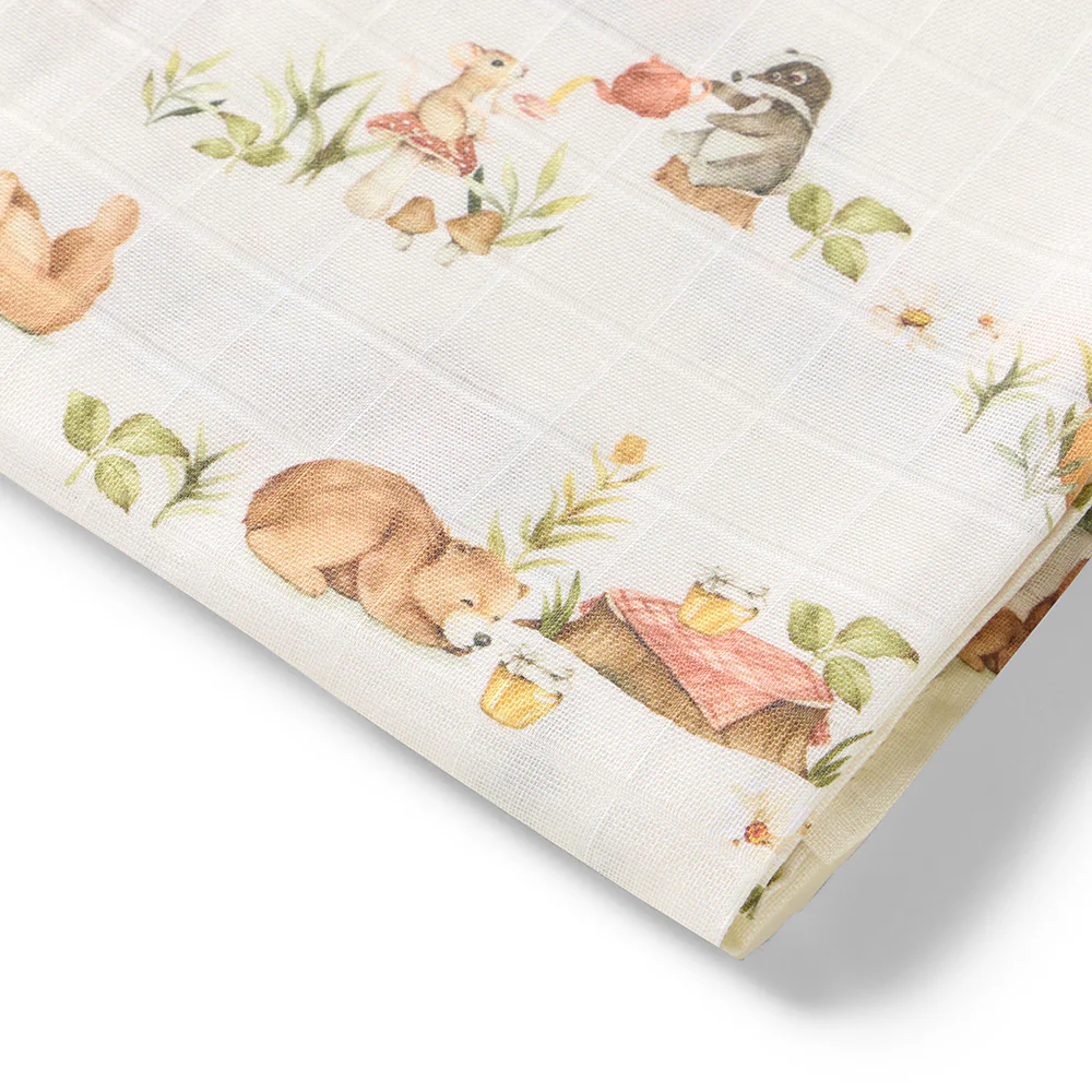 Bears Organic Muslin Wrap - Image 4