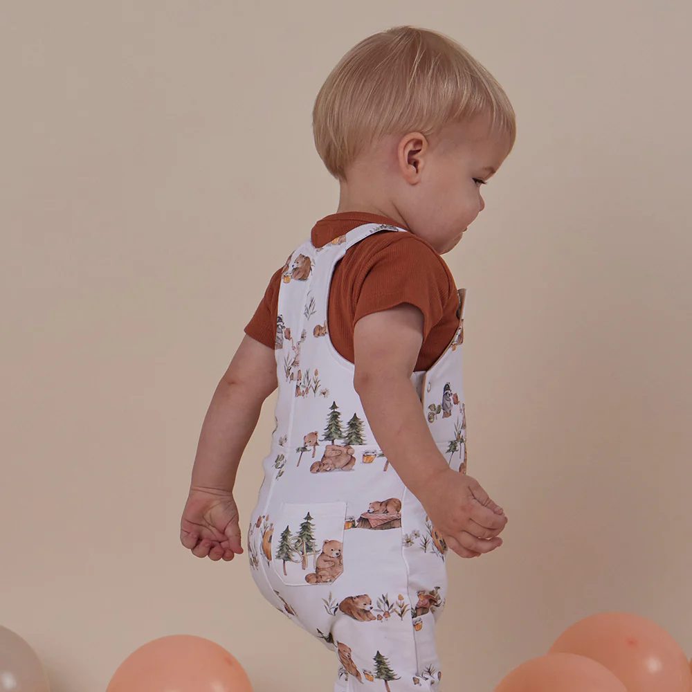 Bears Organic Snuggle Overalls - Image 13