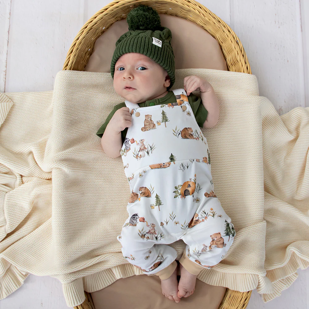 Bears Organic Snuggle Overalls - Image 3