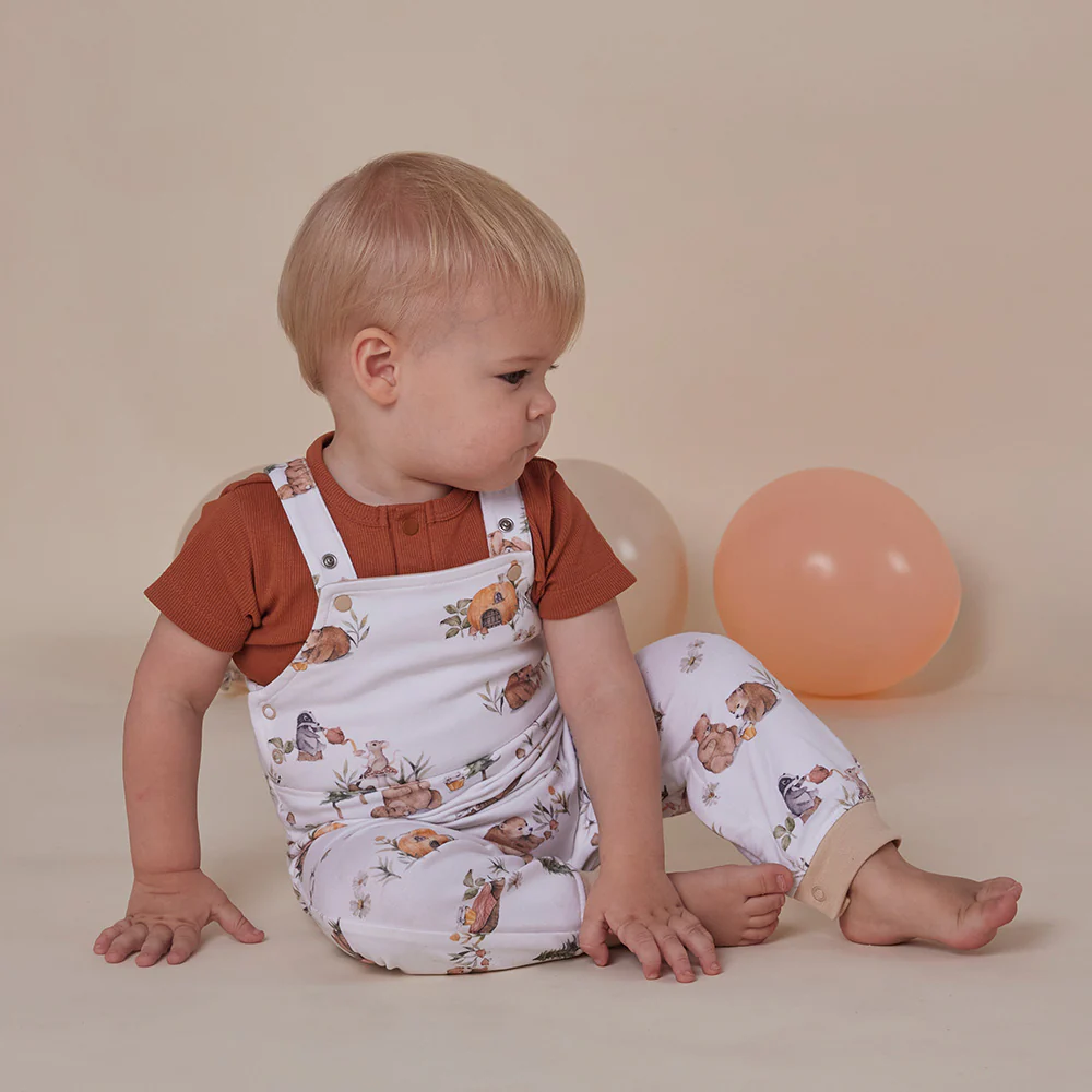Bears Organic Snuggle Overalls - Image 4