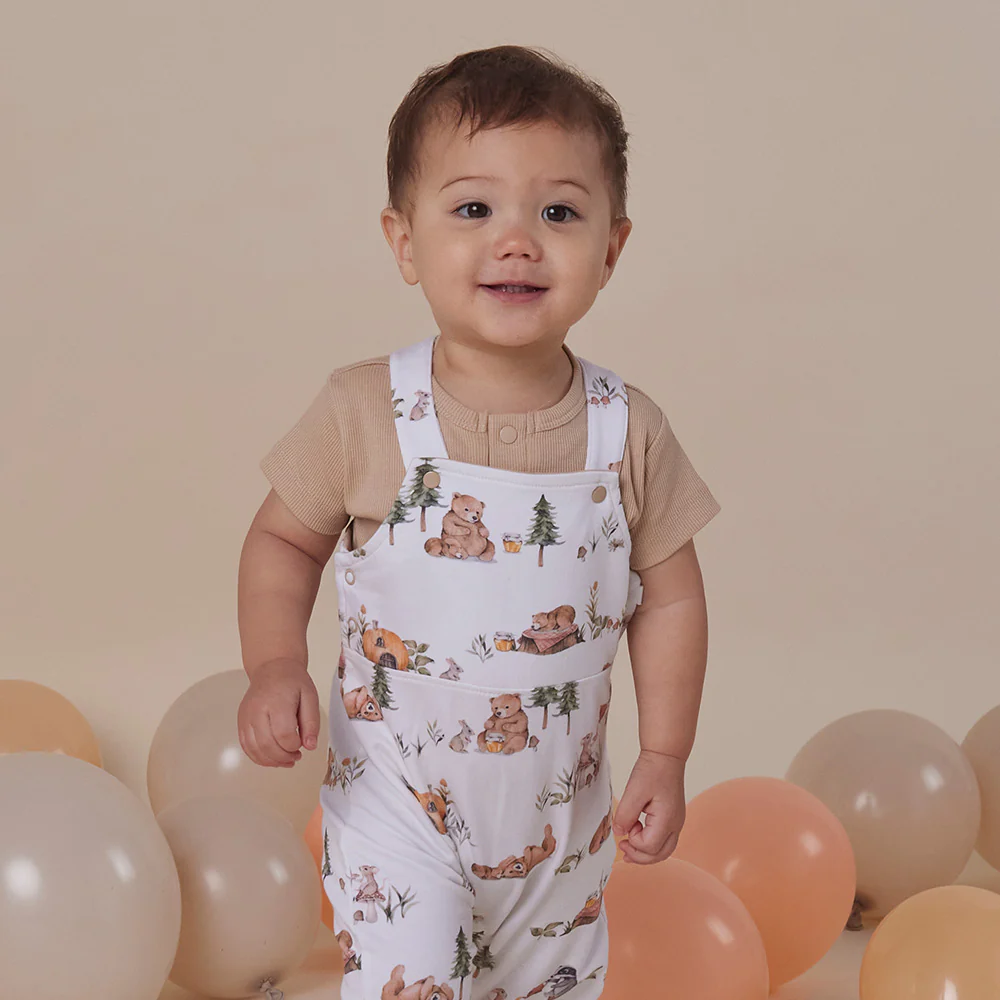 Bears Organic Snuggle Overalls - Image 6