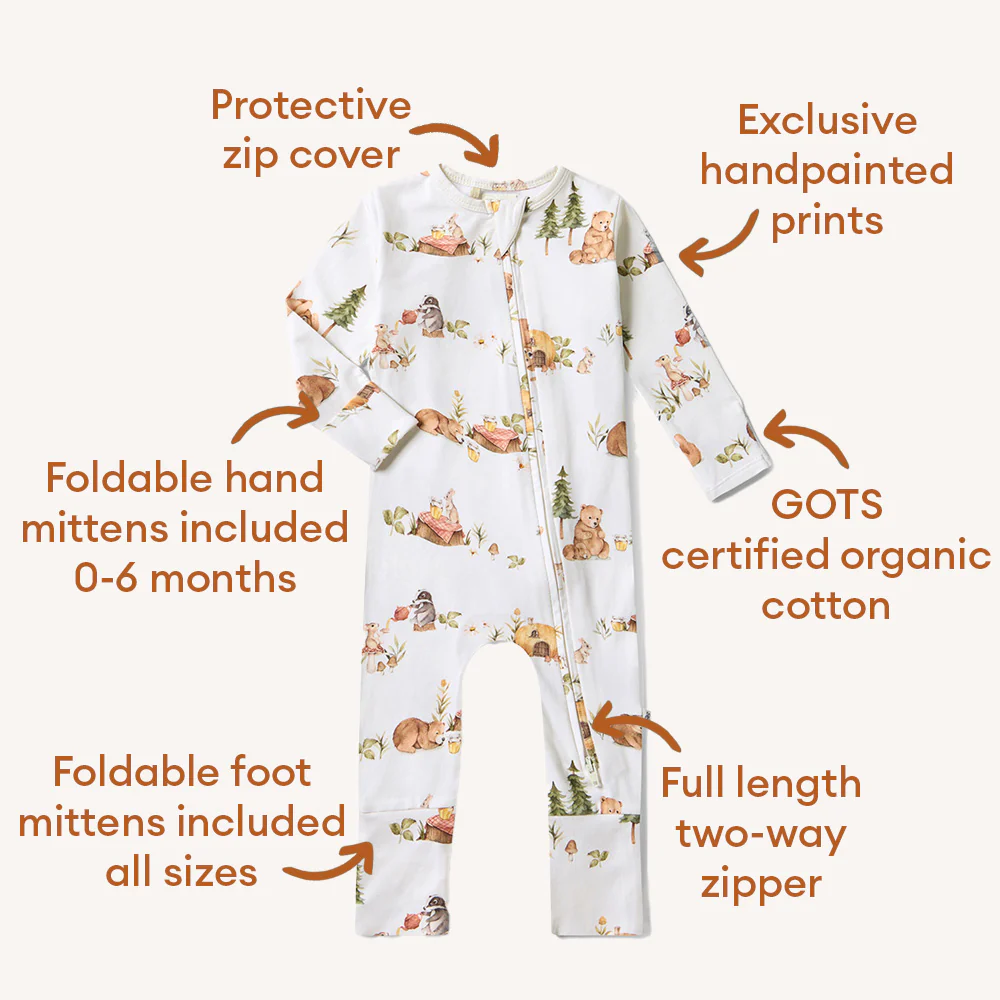 Bears Organic Snugglesuit Convertible Romper - Image 4