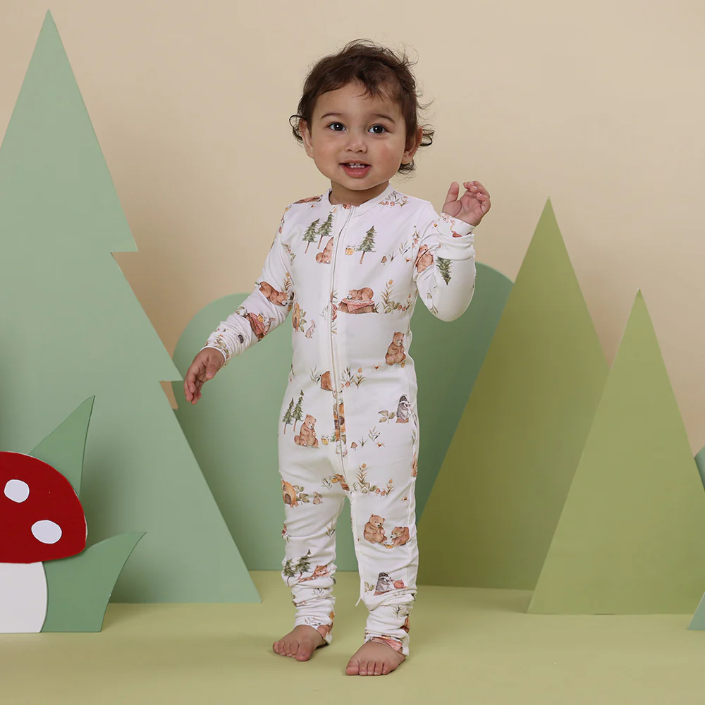 Bears Organic Snugglesuit Convertible Romper - Image 5