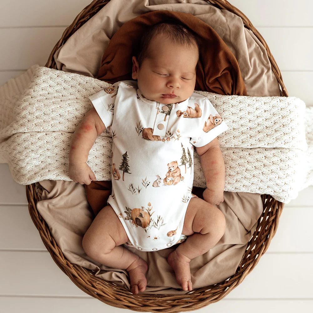 Bears Short Sleeve Organic Bodysuit - Image 7