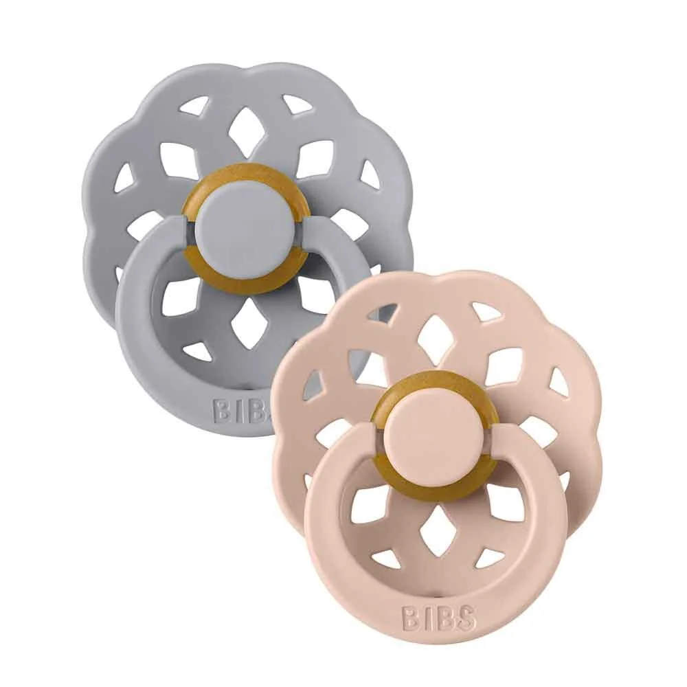 BIBS Boheme Dummy 2 Pack - Cloud/ Blush - Image 2