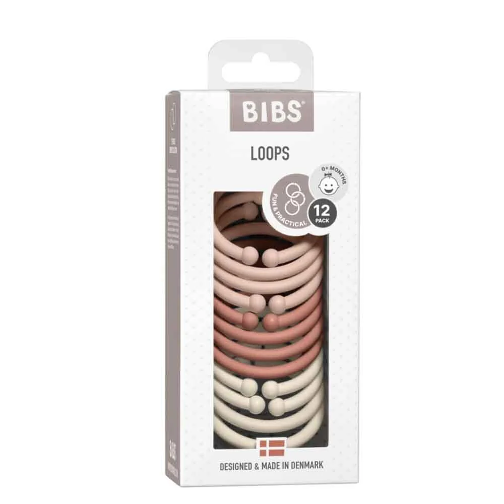 BIBS Loops (12 Pieces) - Blush, Woodchuck, Ivory - Image 2