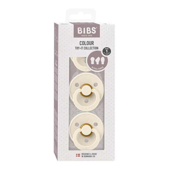 BIBS Try-It-Collection Dummies 3 Pack - Ivory - Image 5