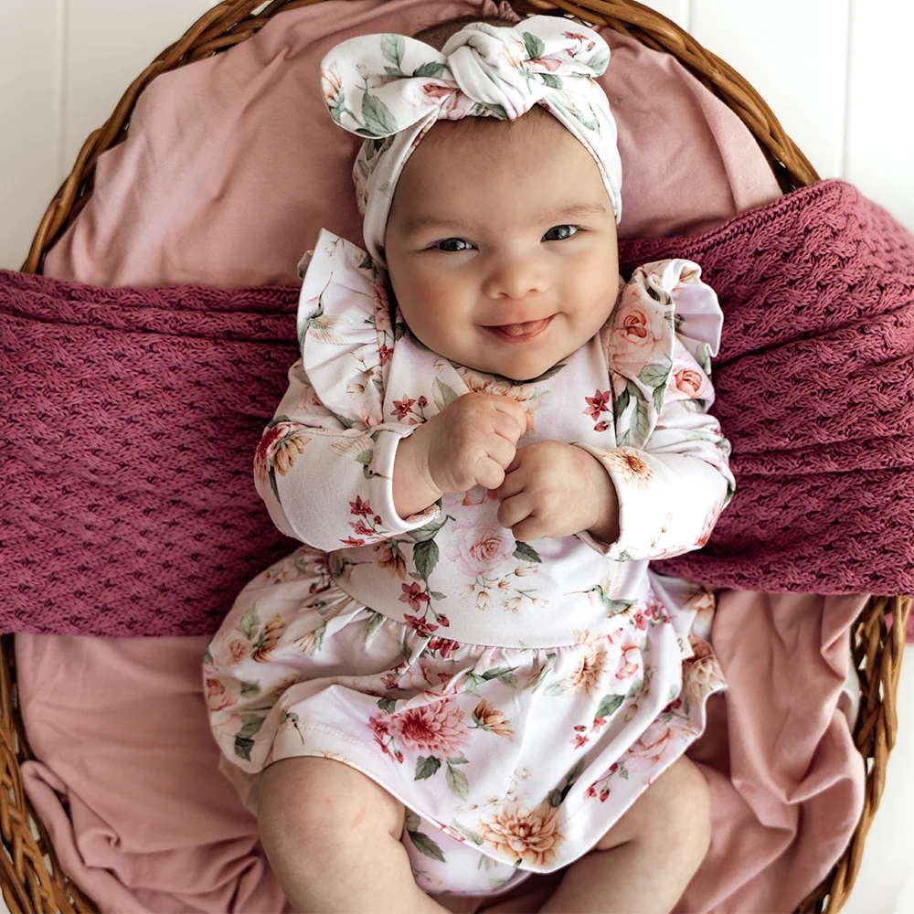 Birds & Blooms Long Sleeve Organic Dress - Image 13