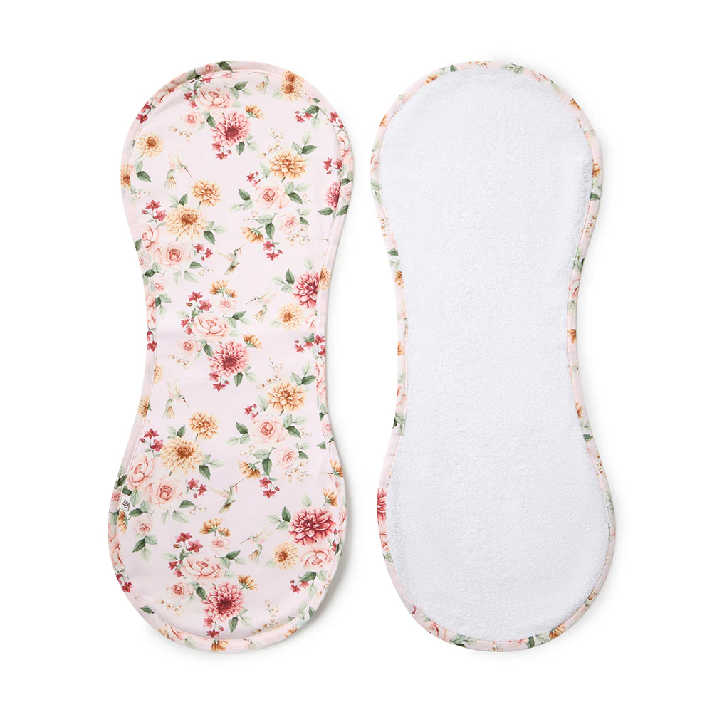 Birds & Blooms Organic Cotton Burp Cloth - Image 2