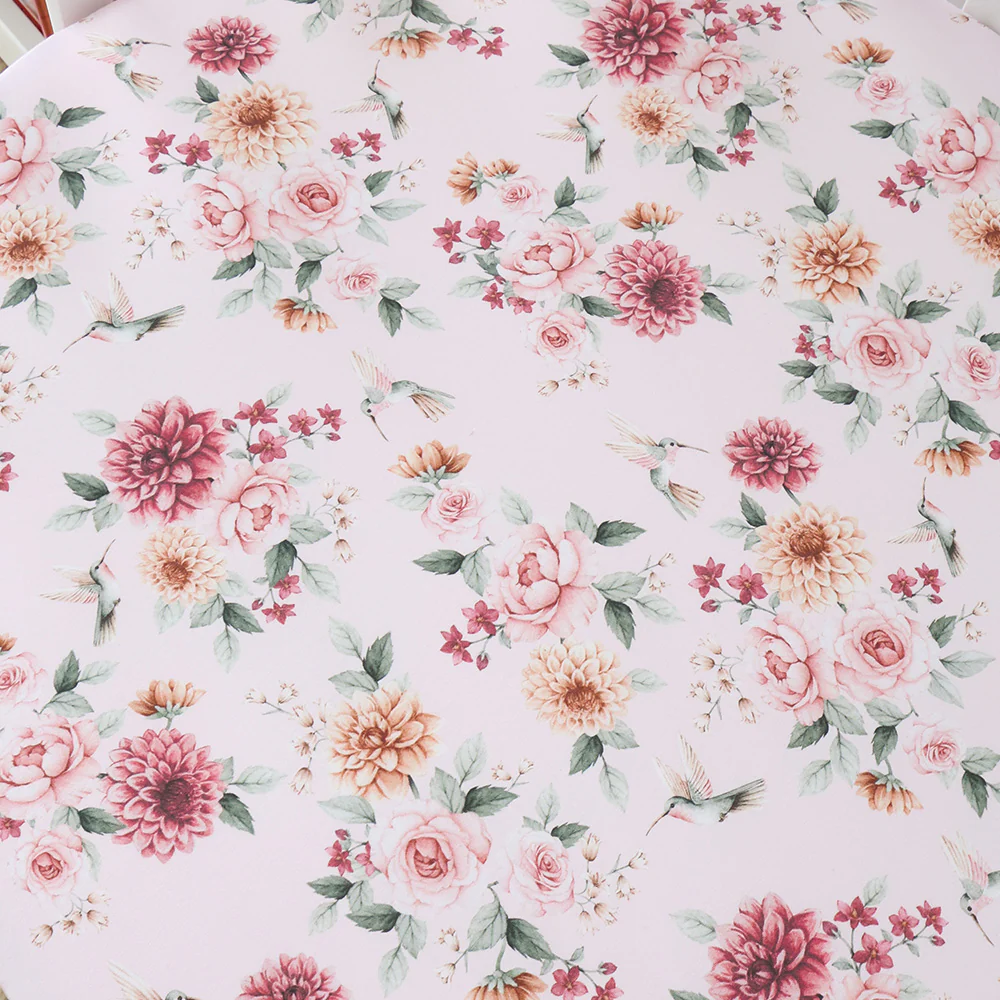 Birds & Blooms Organic Fitted Cot Sheet - Image 2