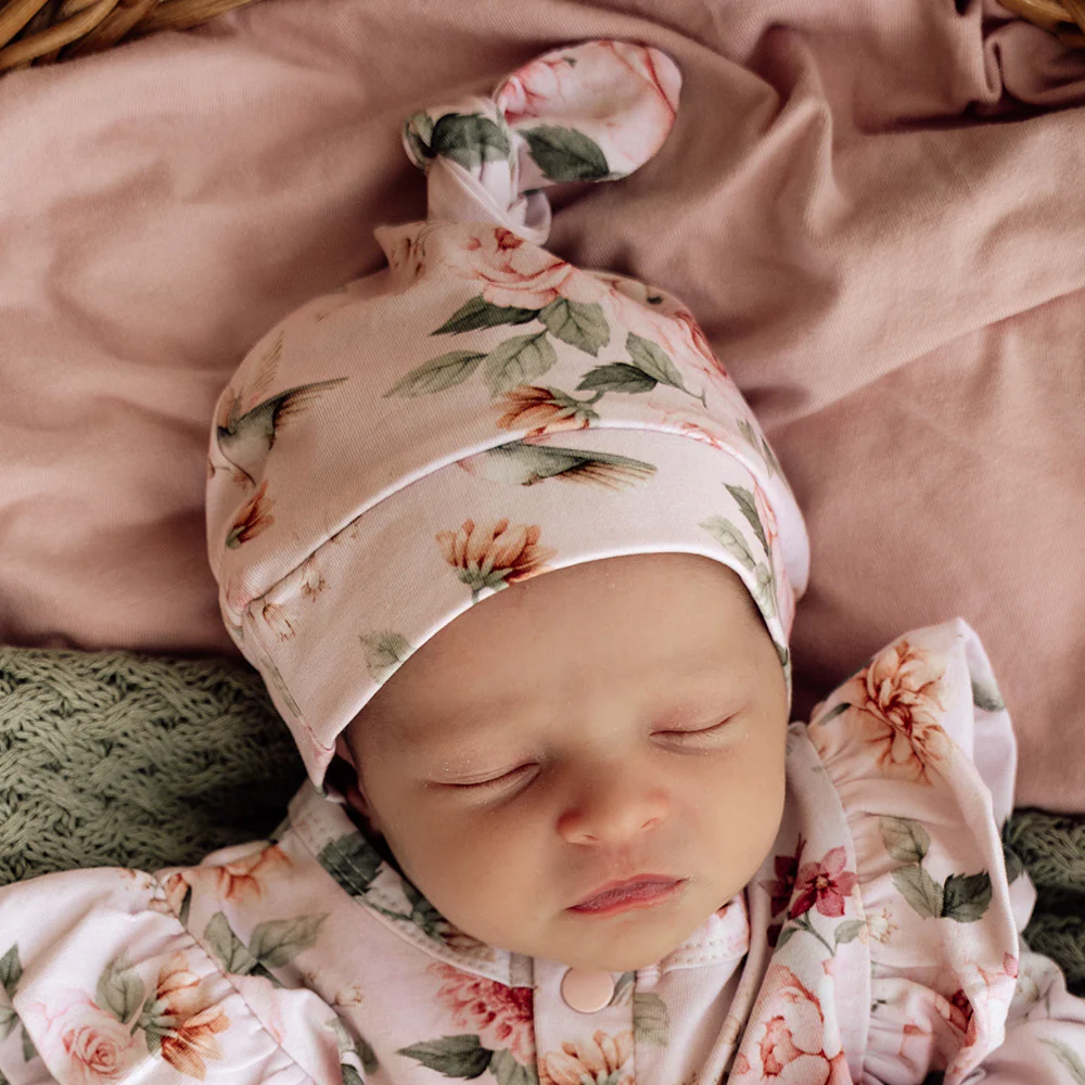 Birds & Blooms Organic Knotted Beanie - Image 4