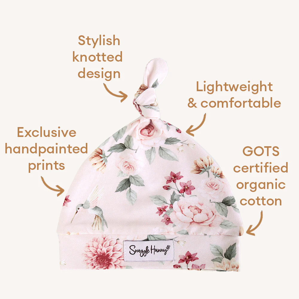 Birds & Blooms Organic Knotted Beanie - Image 5