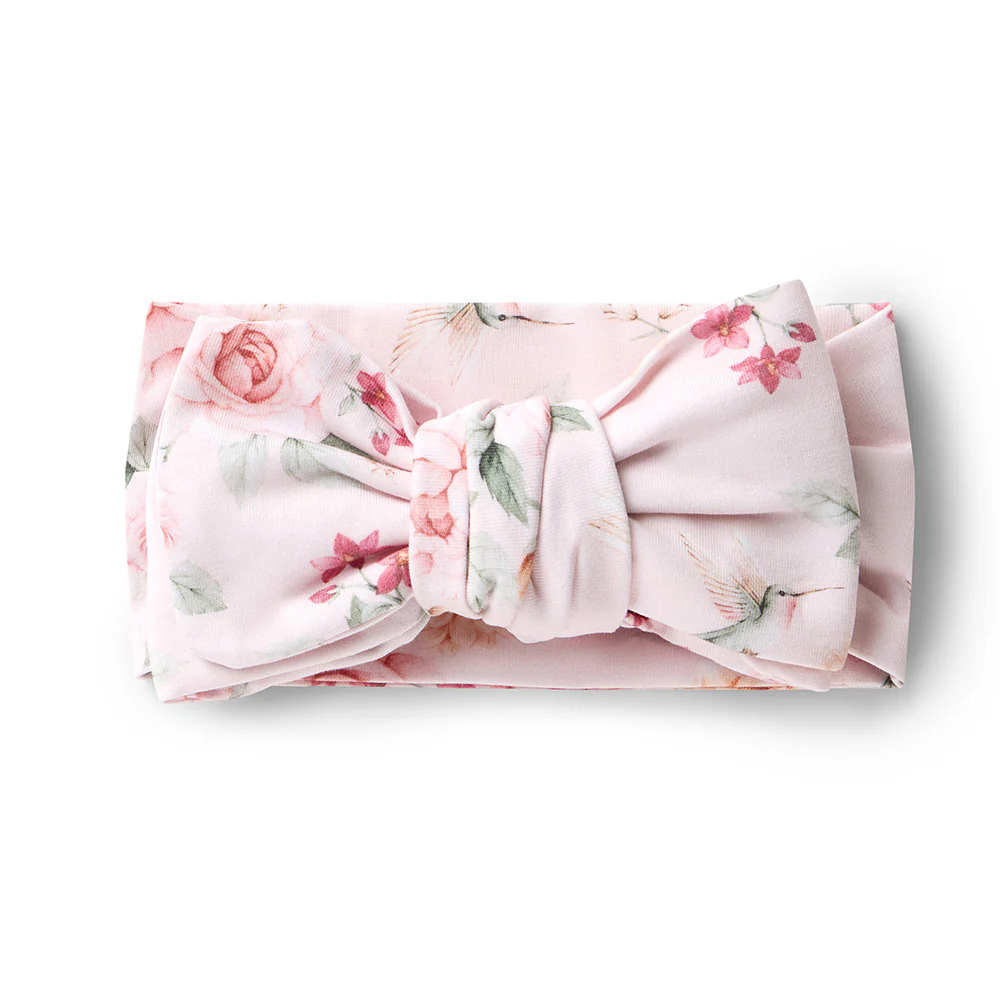 Birds & Blooms Organic Oversized Bow - Image 2