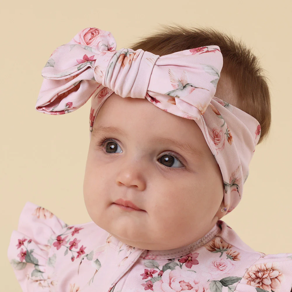 Birds & Blooms Organic Oversized Bow - Image 3
