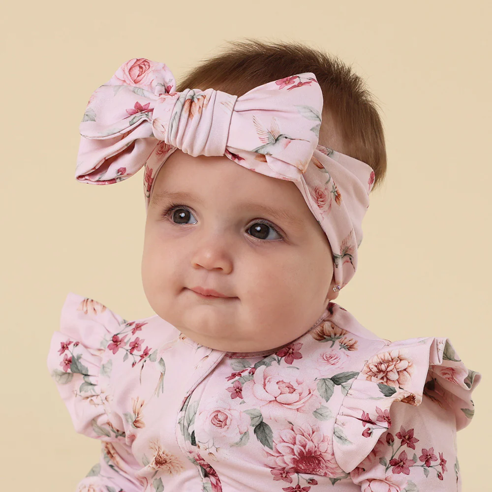 Birds & Blooms Organic Oversized Bow - Image 6
