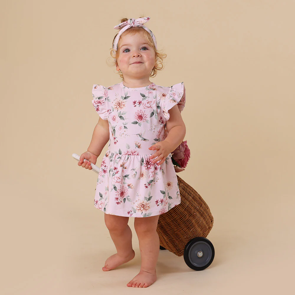 Birds & Blooms Short Sleeve Organic Dress - Image 13