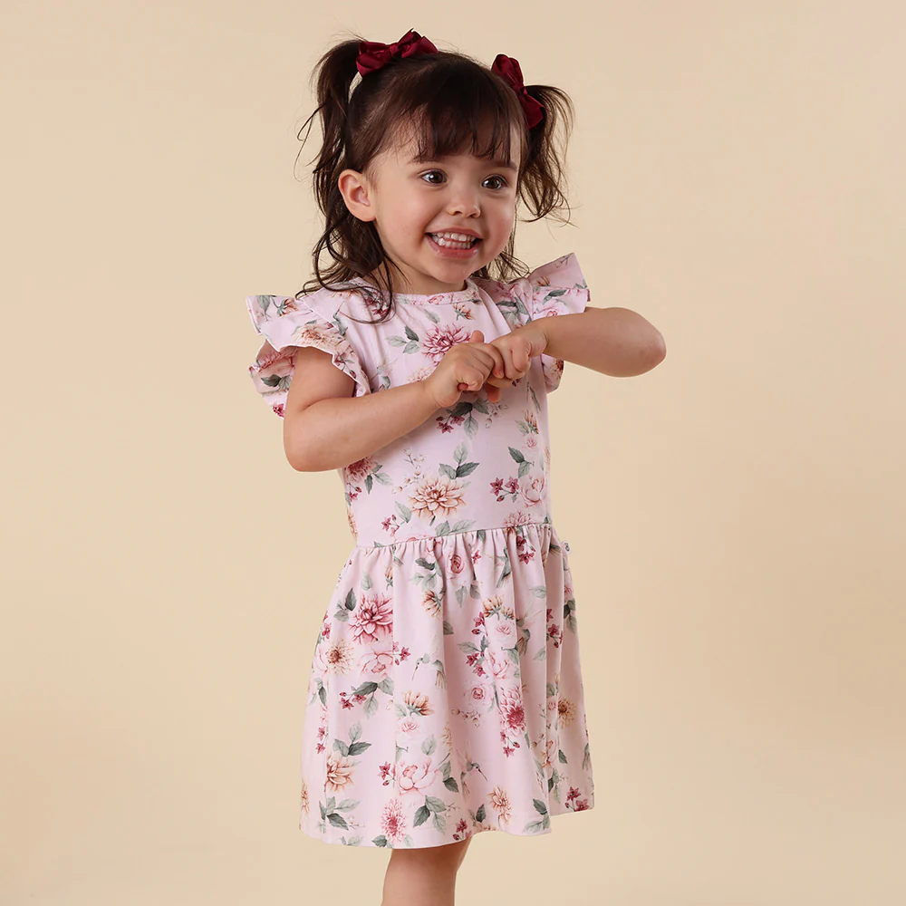 Birds & Blooms Short Sleeve Organic Dress - Image 14