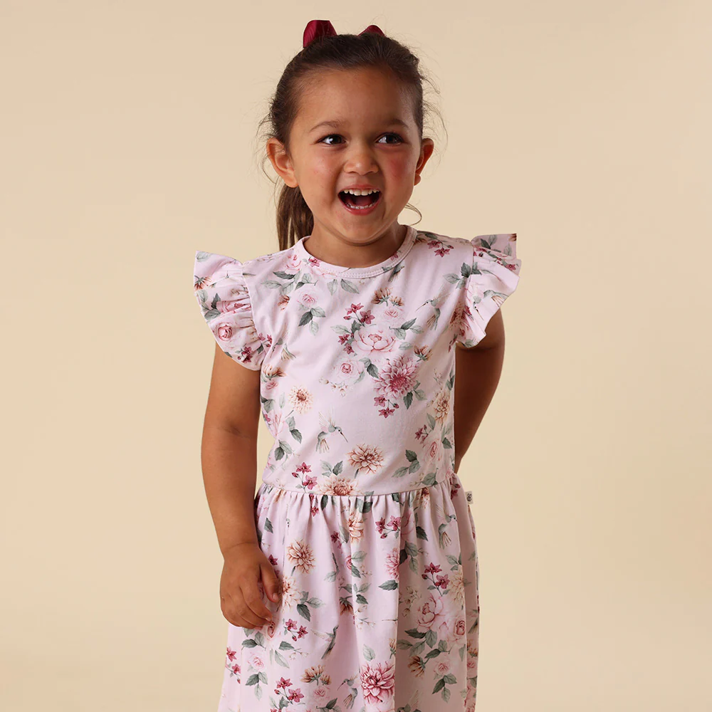 Birds & Blooms Short Sleeve Organic Dress - Image 16