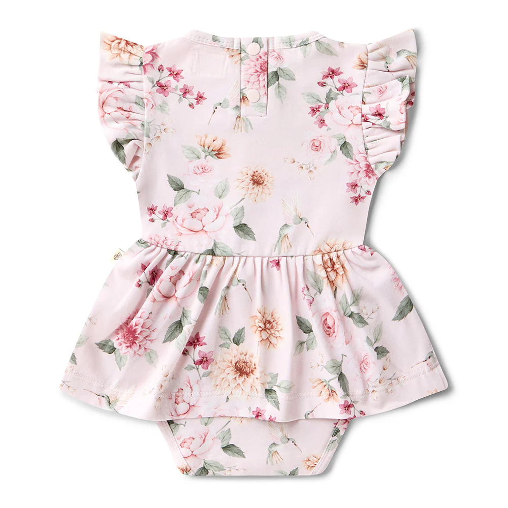 Birds & Blooms Short Sleeve Organic Dress - Image 17