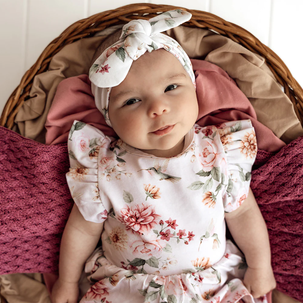 Birds & Blooms Short Sleeve Organic Dress - Image 4