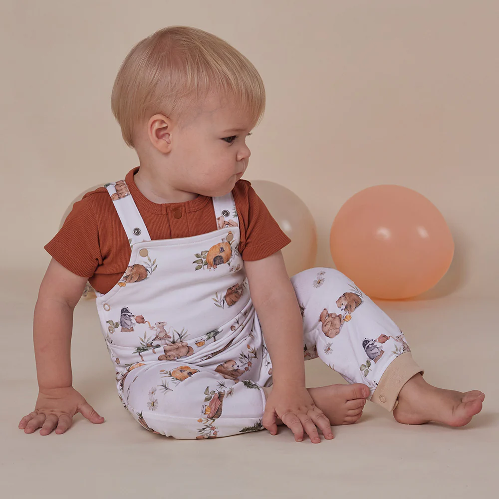 Biscuit Short Sleeve Organic Bodysuit - Image 3