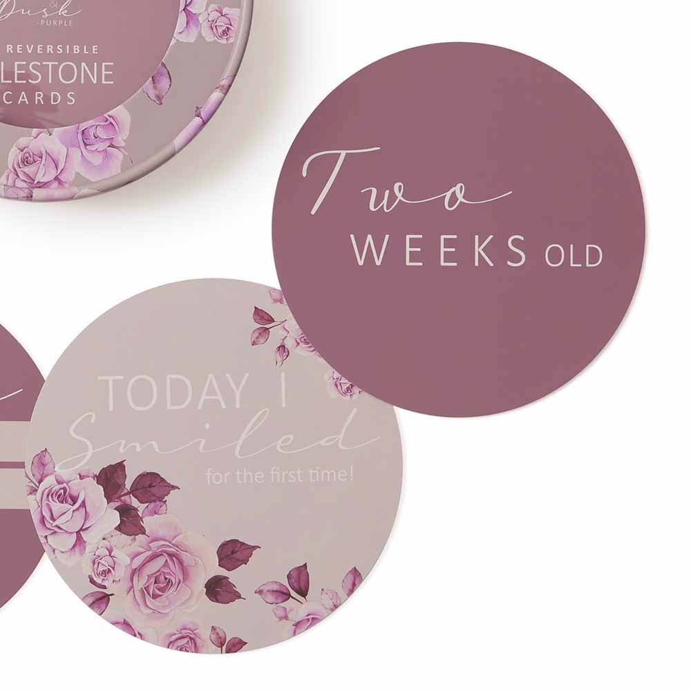 Blossom & Dusk Reversible Milestone Cards - Image 3