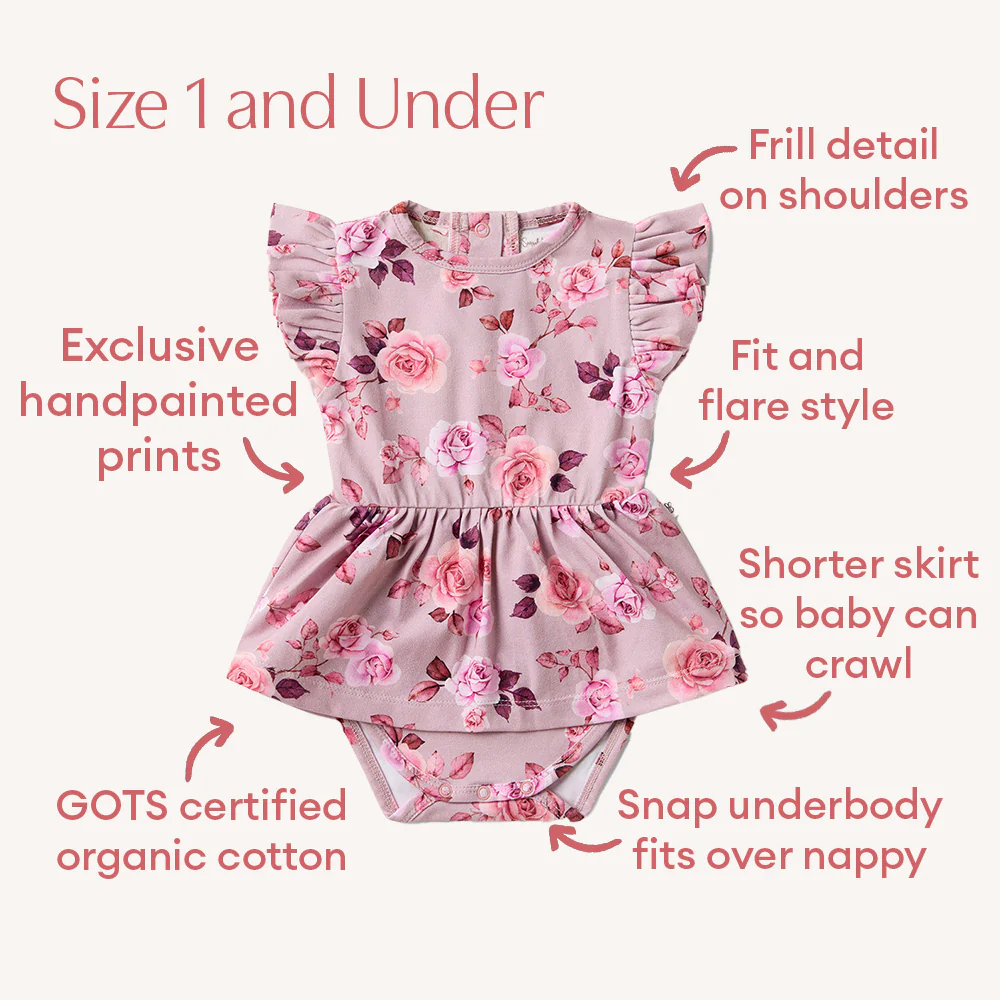 Blossom Short Sleeve Organic Dress - Image 4