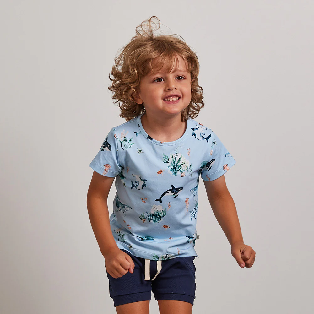 Blue Ocean Organic T-Shirt - Image 4