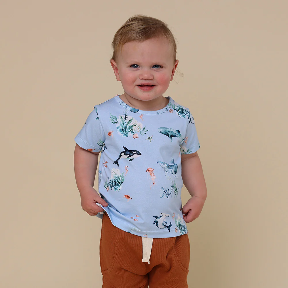 Blue Ocean Organic T-Shirt - Image 8
