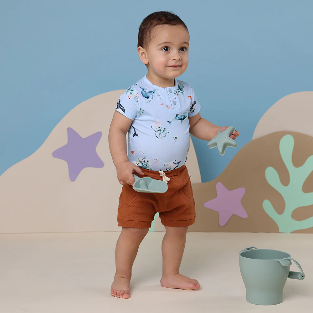 Blue Ocean Short Sleeve Organic Bodysuit - Image 5