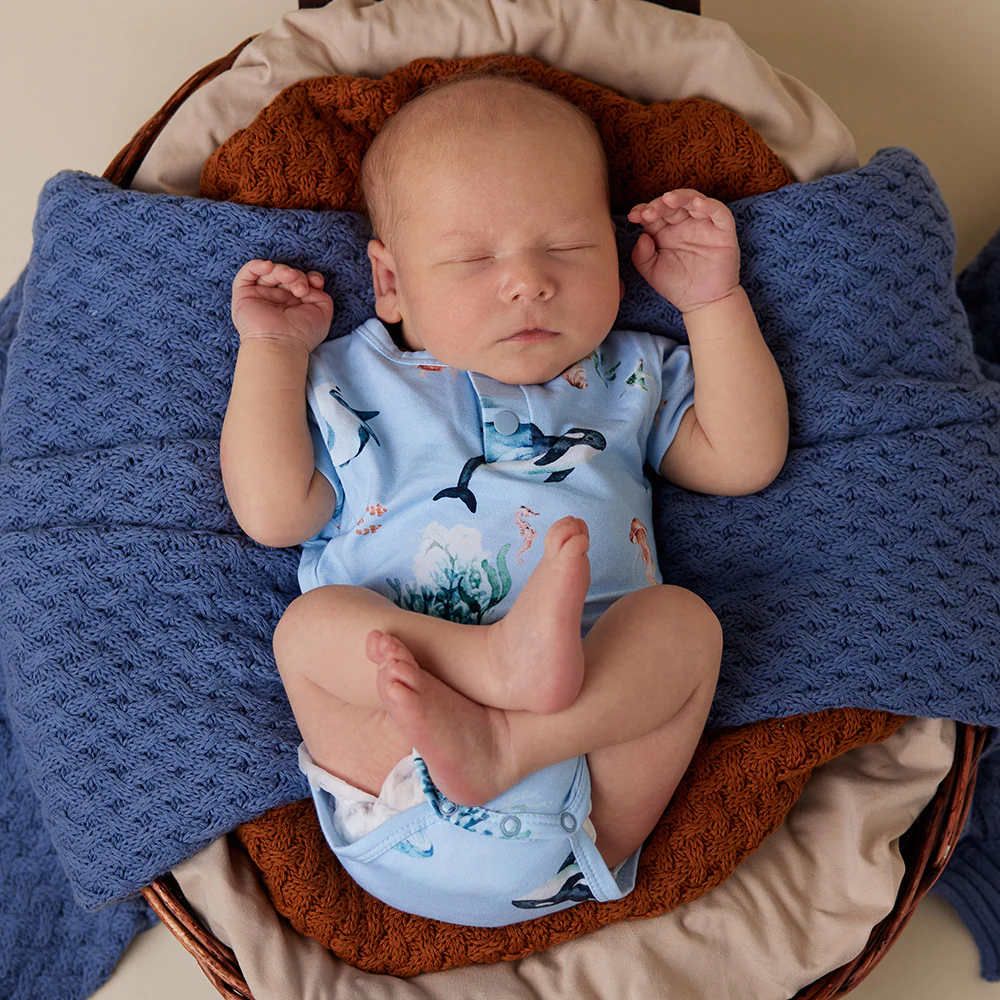 Blue Ocean Short Sleeve Organic Bodysuit - Image 6