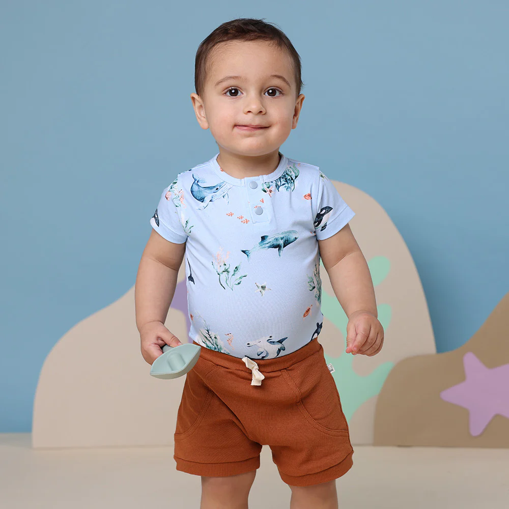 Blue Ocean Short Sleeve Organic Bodysuit - Image 9