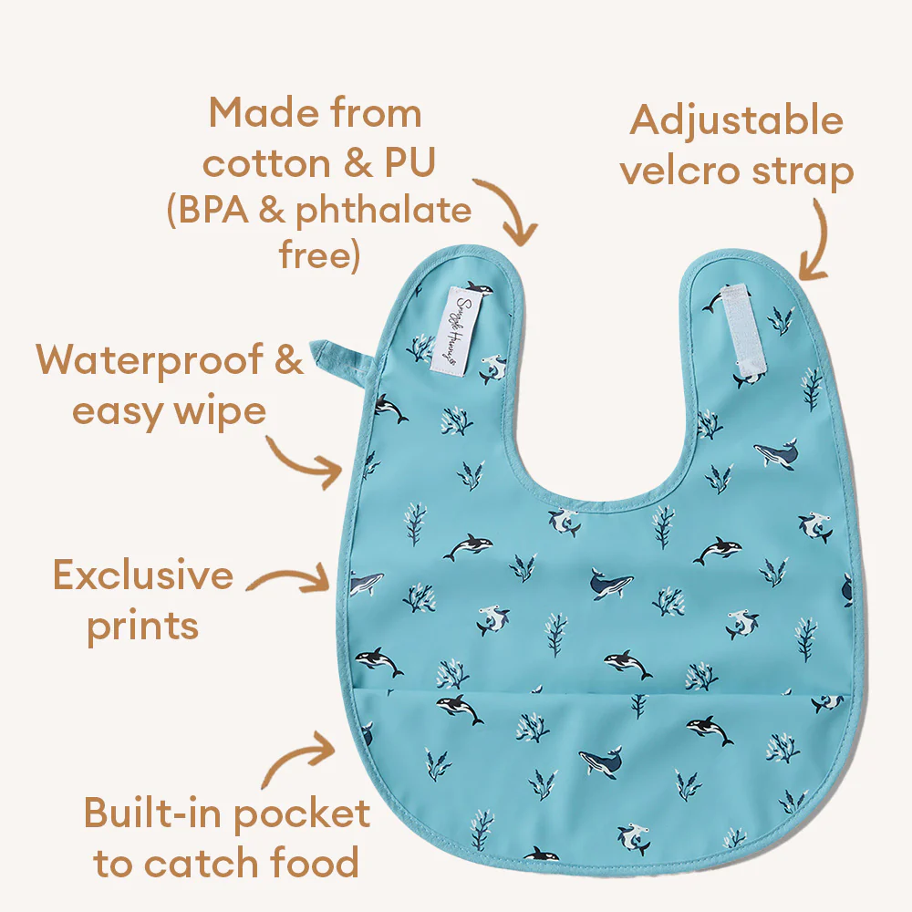 Blue Ocean Snuggle Bib - Image 4