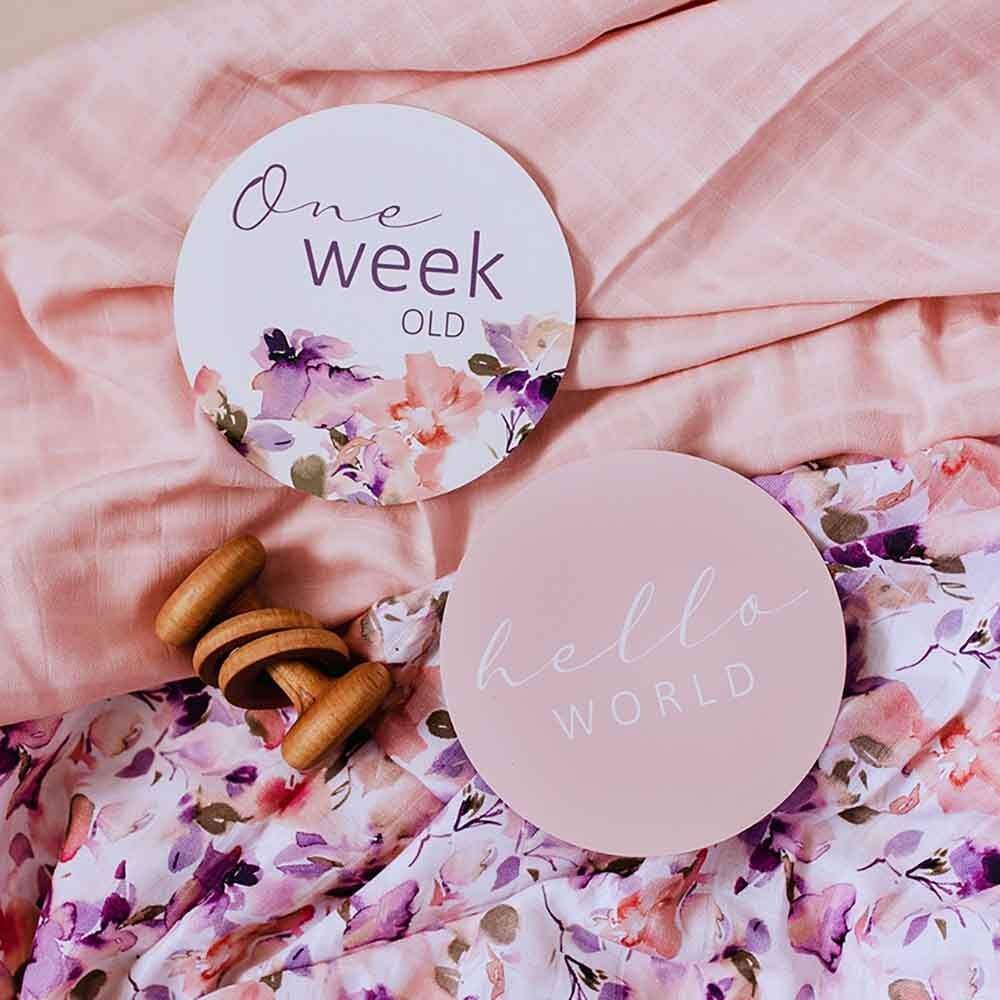 Blushing Beauty & Musk Pink Reversible Milestone Cards - Image 5