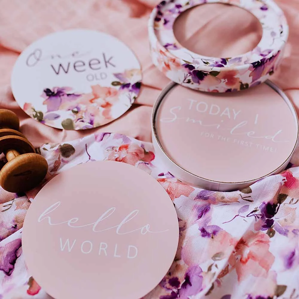 Blushing Beauty & Musk Pink Reversible Milestone Cards - Image 6