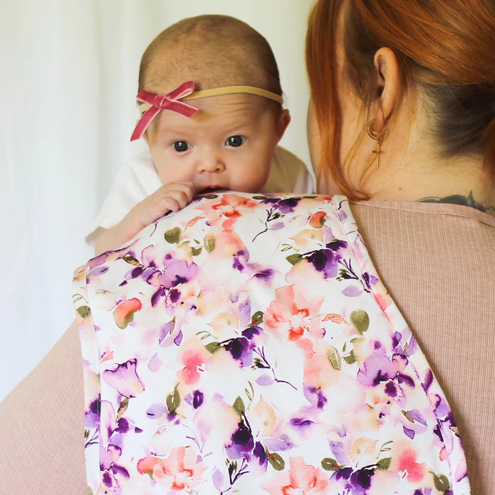 Blushing Beauty Organic Cotton Burp Cloth - Image 5