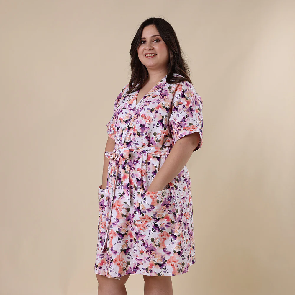 Blushing Beauty Organic Maternity Robe - Image 7