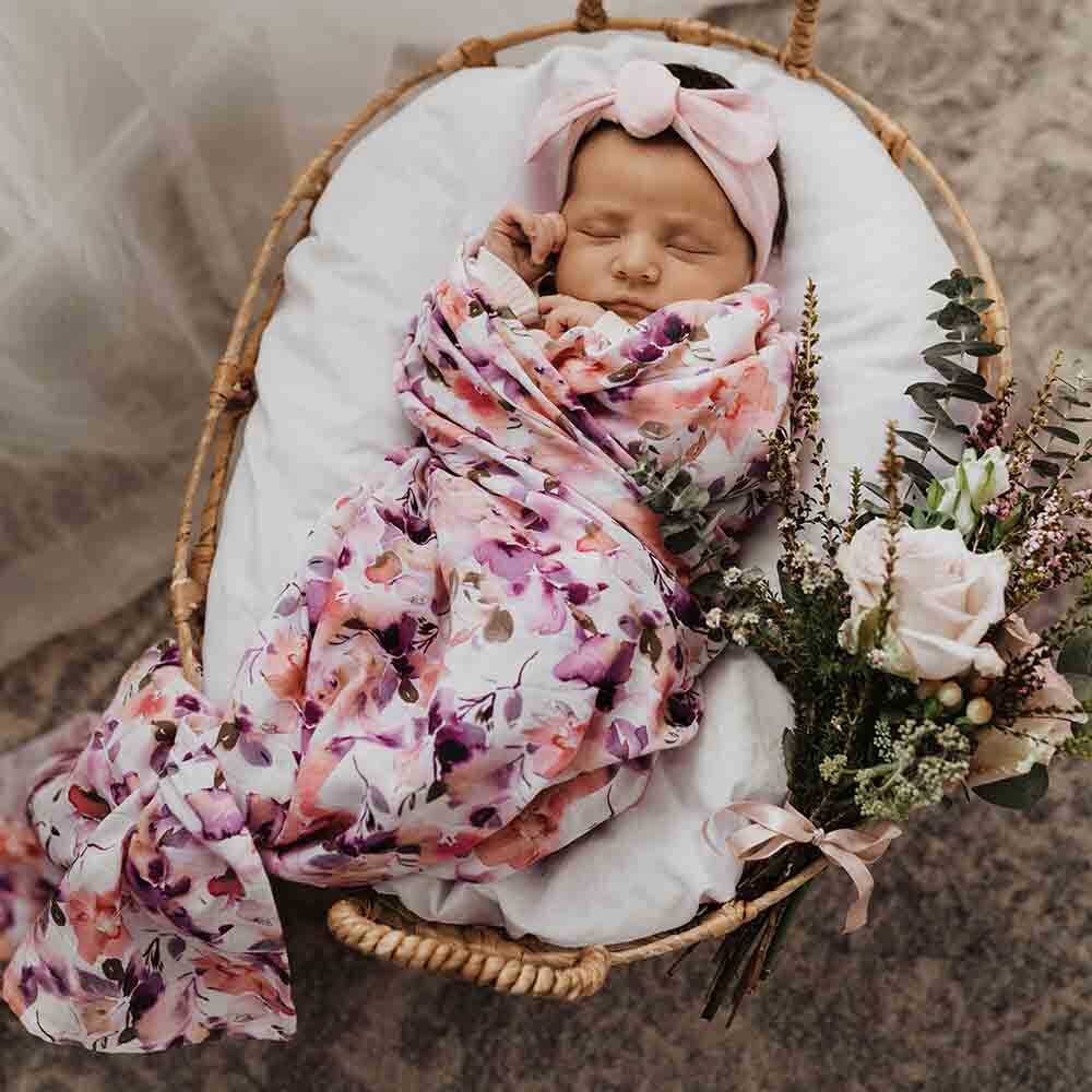 Blushing Beauty Organic Muslin Wrap - Image 4