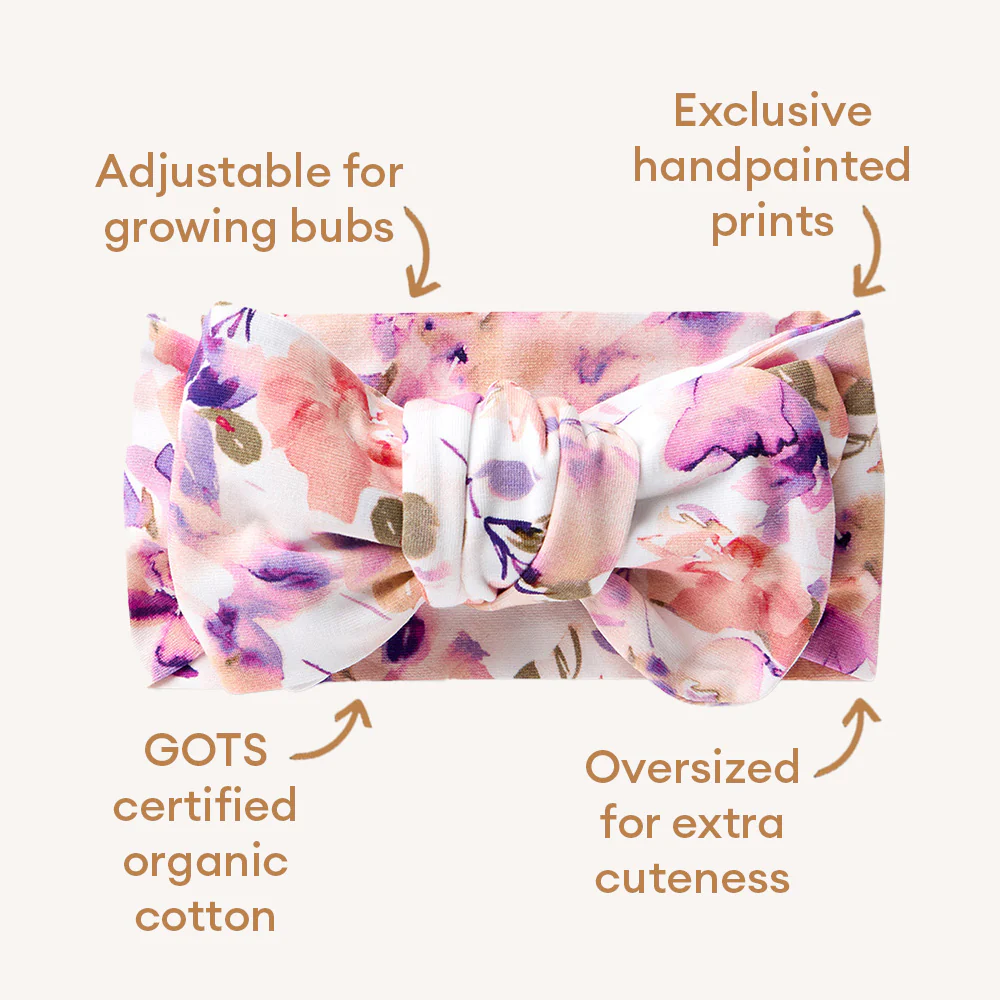 Blushing Beauty Organic Oversized Bow - Image 5