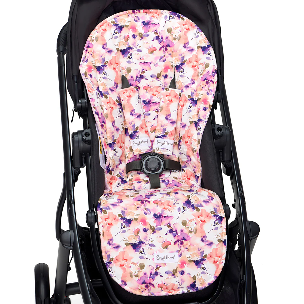 Bundle - Blushing Beauty Pram Liner & Strap Cover Set - Image 3