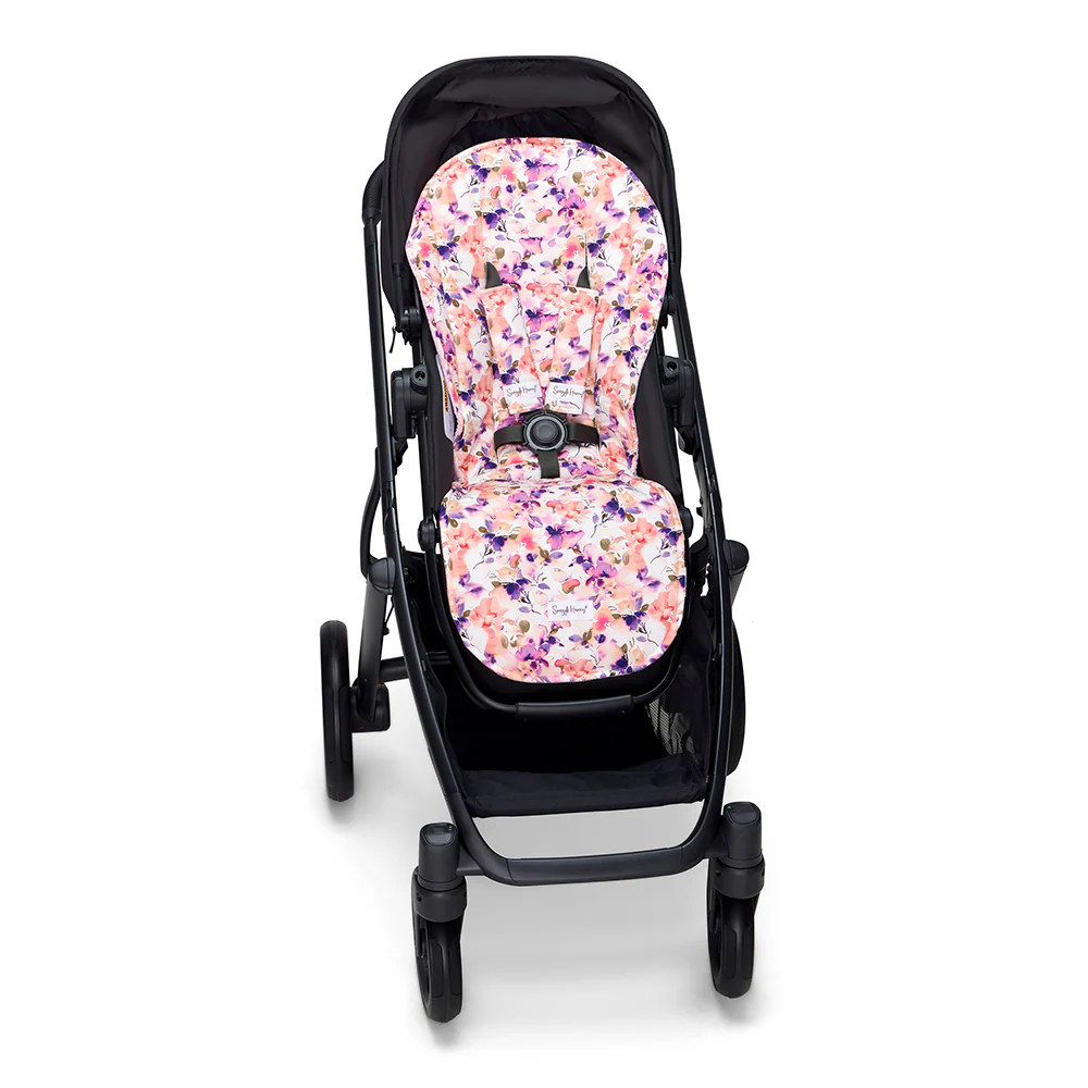 Bundle - Blushing Beauty Pram Liner & Strap Cover Set - Image 4