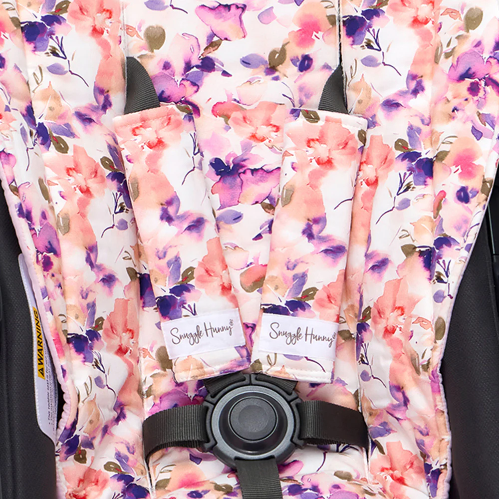 Blushing Beauty Universal Reversible Pram Strap Covers - Image 2