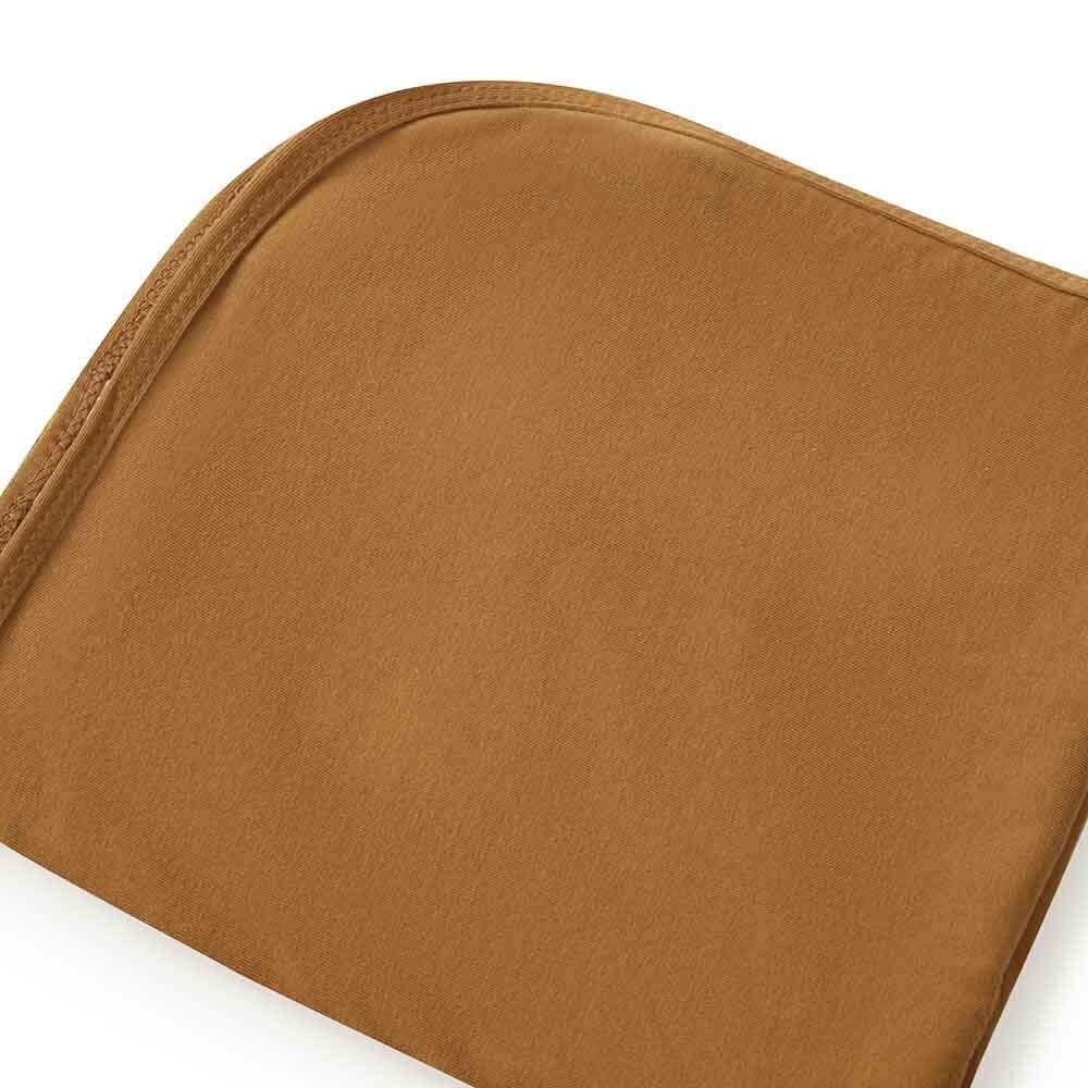 Bronze Organic Jersey Wrap & Beanie Set - Image 5