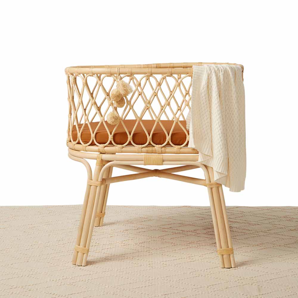 Bronze Organic Bassinet Sheet / Change Pad Cover - Image 3