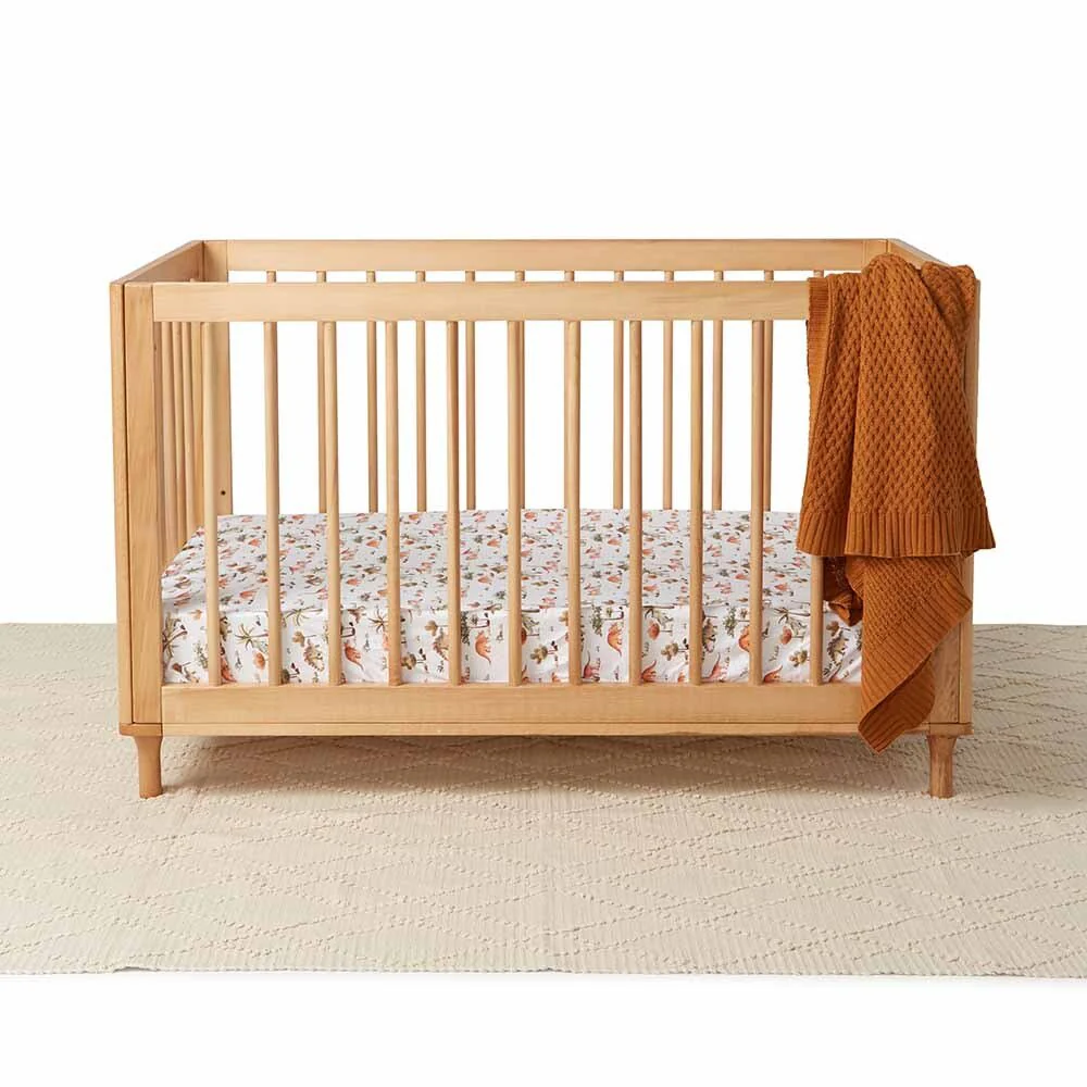 Bronze Diamond Knit Organic Baby Blanket - Image 7