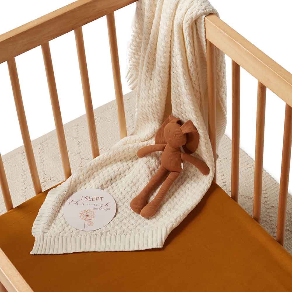 Bronze Organic Fitted Cot Sheet - Image 5