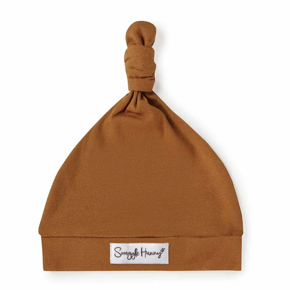 Bronze Organic Knotted Beanie - Image 2