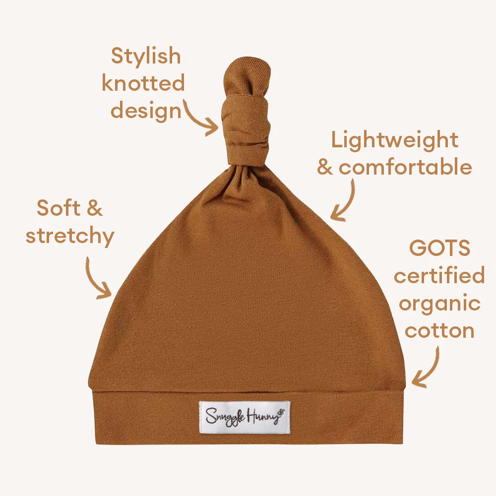 Bronze Organic Knotted Beanie - Image 4