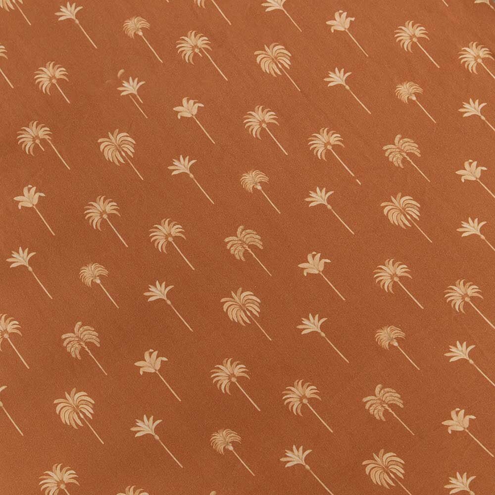 Bronze Palm Organic Fitted Cot Sheet - Image 2