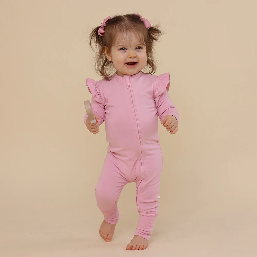 Bubblegum Organic Snugglesuit Convertible Romper - Image 3